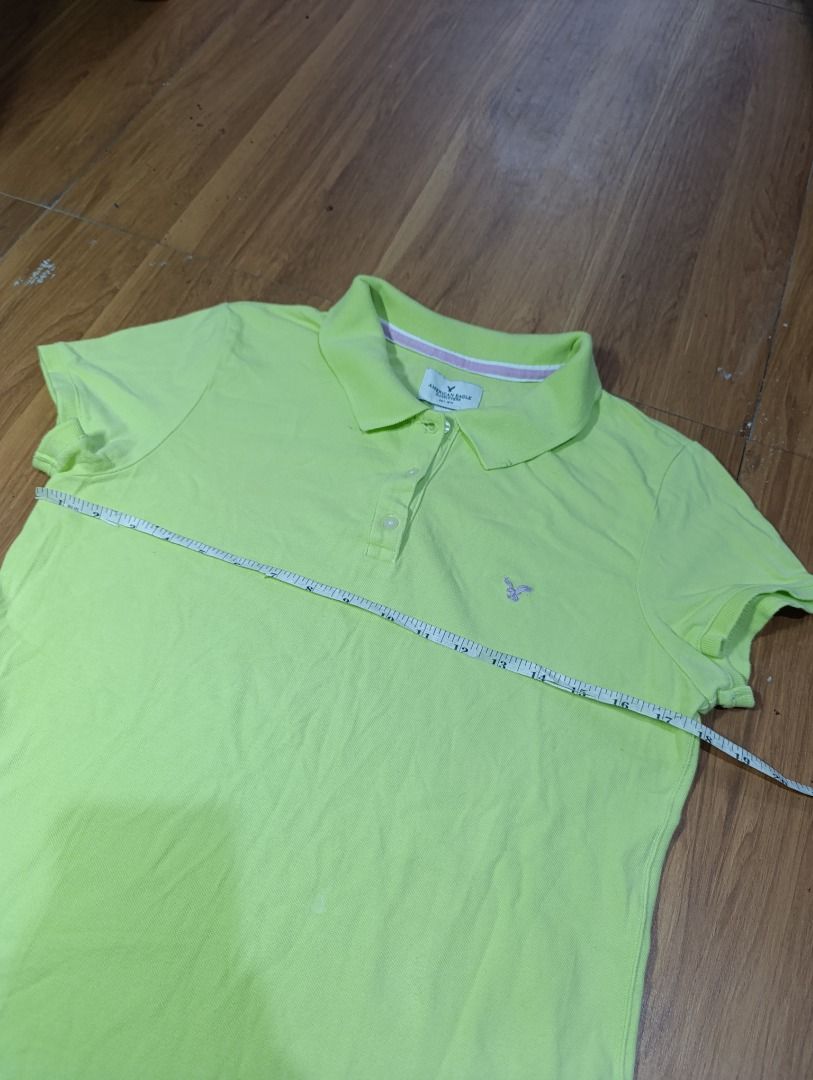 Authentic American Eagle Polo Shirt (Category: Others Tops) located in Bulacan. Submitted by koritoo (Listing ID 1458376589, Image 3). Description: Authentic American Eagle Polo Shirt Good as new no issue Complete tags/ Wash tags Size L Dimensions: 18 Width 26 Length Color rate: 10/10.