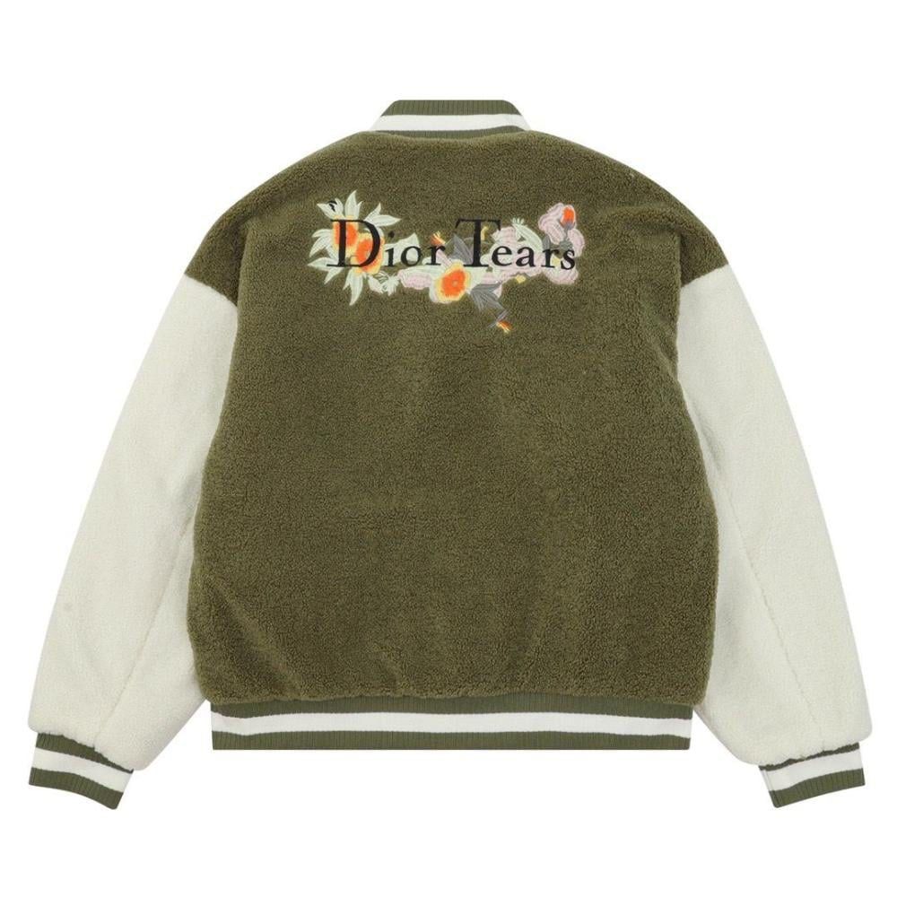 AUTHENTIC Dior Varsity Jacket (Category: Luxury Apparel) located in Quezon City. Submitted by FashionFab (Listing ID 1458308293, Image 2). Description: 100% original. Unisex. Fits small to large body frame for women. Fits small to medium body frame for men..