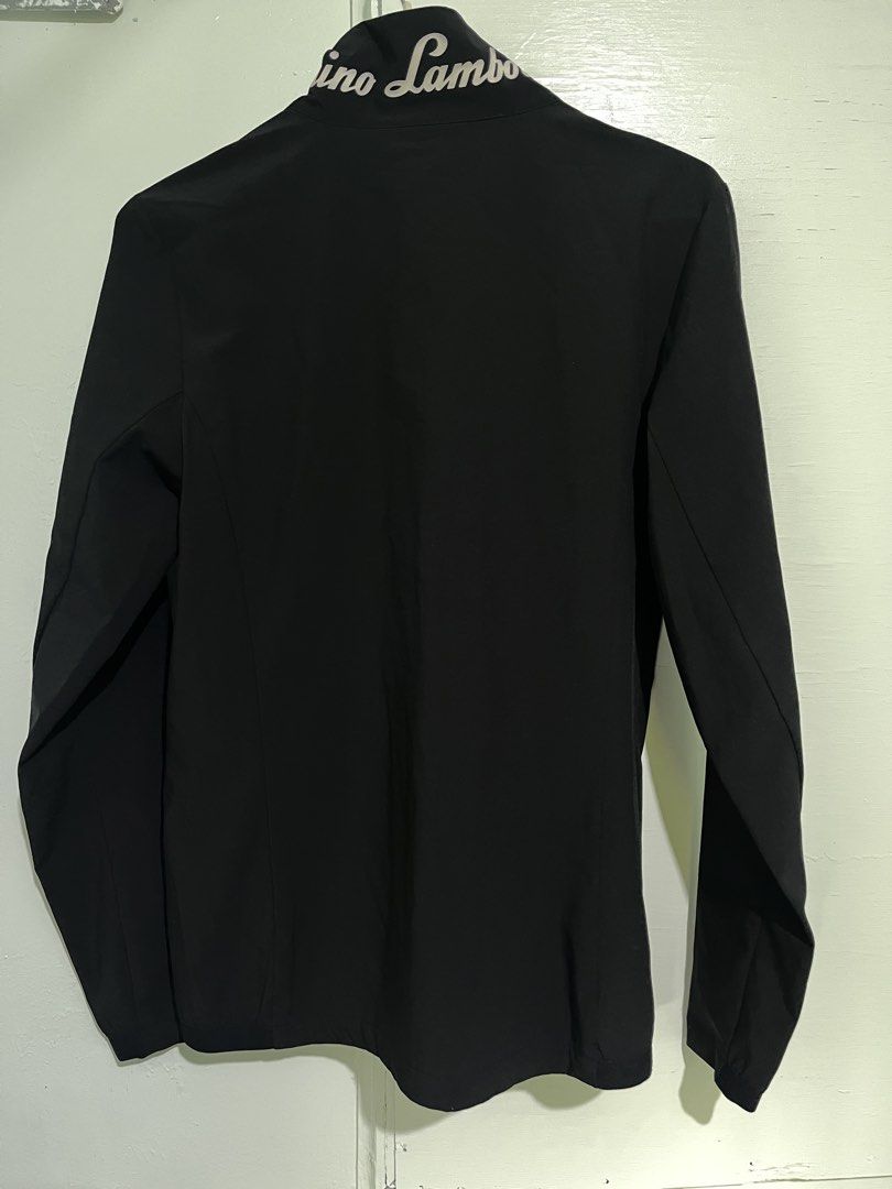 Automobili Caninos Lamborghini Track Jacket (Category: Coats, Jackets and Outerwear) located in Baguio. Submitted by azcollections_scar (Listing ID 1458354235, Image 2). Description: - Black track jacket with Lamborghini branding - Full zip front - Small embroidered logo on chest - Two side pockets - Ideal for casual wear or sports W-17.5 x L-25 Accepting good offer.
