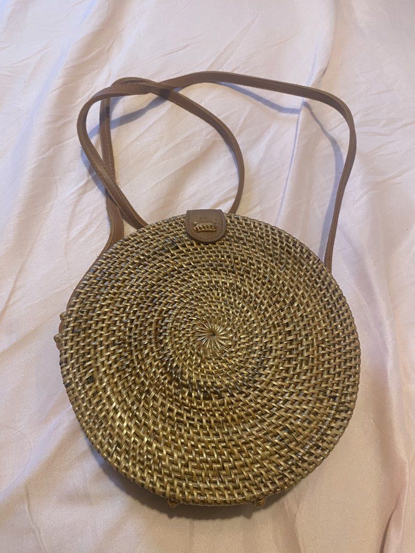 Bali Rattan bag (Category: Beach Bags) located in Manila. Submitted by cosmicloud_123. (Listing ID 1458372625, Image 1). Description: PAMIGAY SALE: 💯 authentic from Bali Indonesia Brown in color (color may vaty due to lighting) Decluttering.