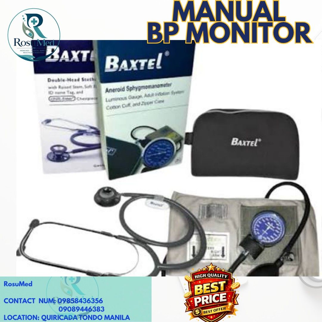 Baxtel BP set (Category: Health Monitors & Weighing Scales) located in Manila. Submitted by roselim16 (Listing ID 1458474889, Image 1). Description: .
