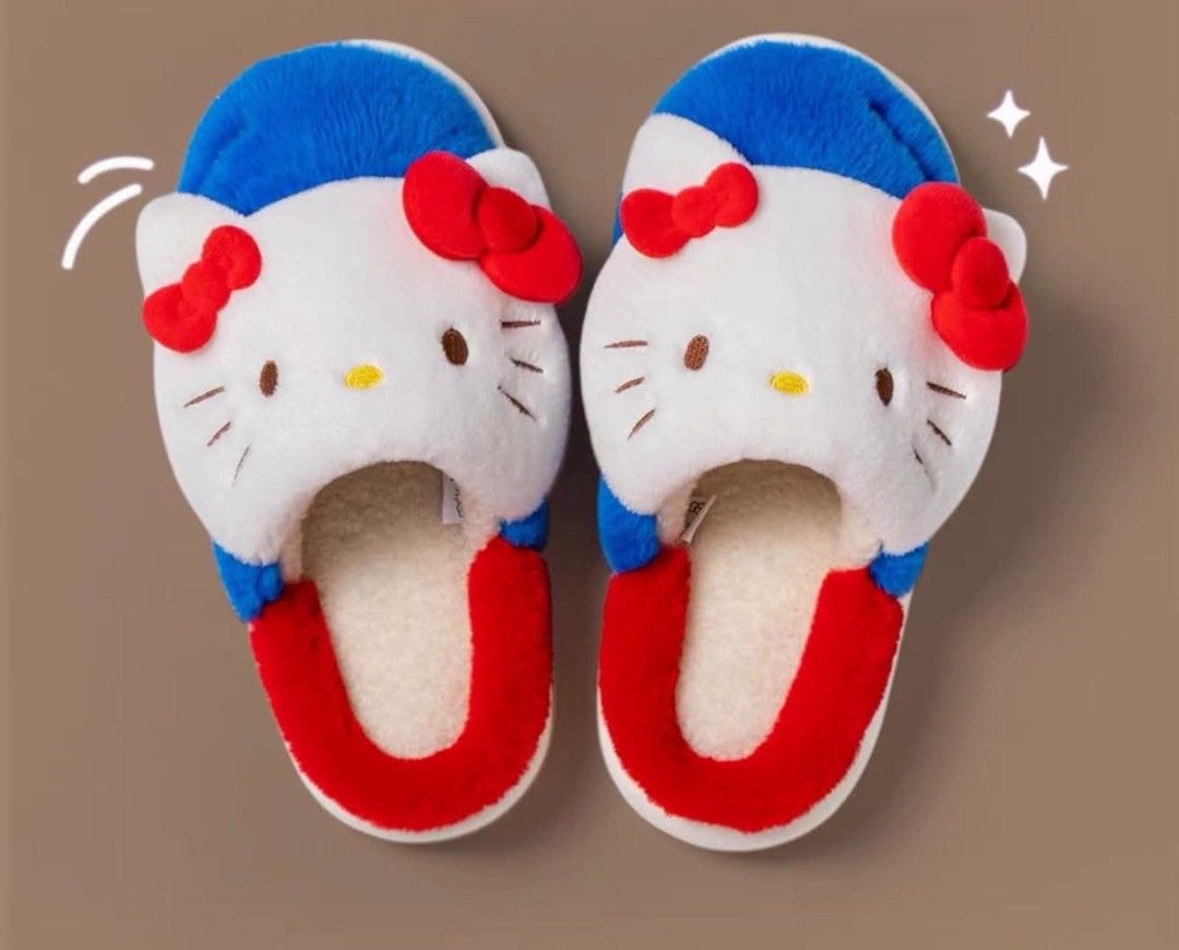 Bedroom slippers (Category: Slippers and slides) located in Quezon City. Submitted by cutiegoodiefinds (Listing ID 1458463643, Image 1). Description: 450.00 Bedroom slippers Size 38-39 Available Hello kitty My melody Kuromi Hangyudon.