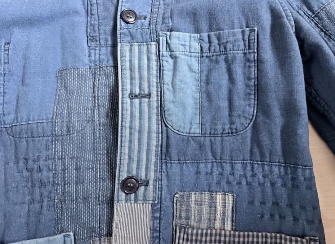 Blue blue patchwork Jacket （分類：外套及戶外衣服）位於 Hong Kong。 由 madmadworld1234 提交（商品編號 1458347531，圖片 4）。簡介： 。