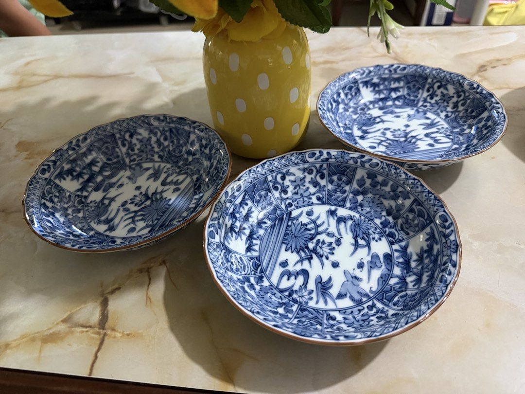 Blue oriental Plate 3pcs (Category: Dinnerware & Cutlery) located in Santo Tomas. Submitted by rufon.joy42 (Listing ID 1458327882, Image 3). Description: Good condition 3pcs from japan surplus.