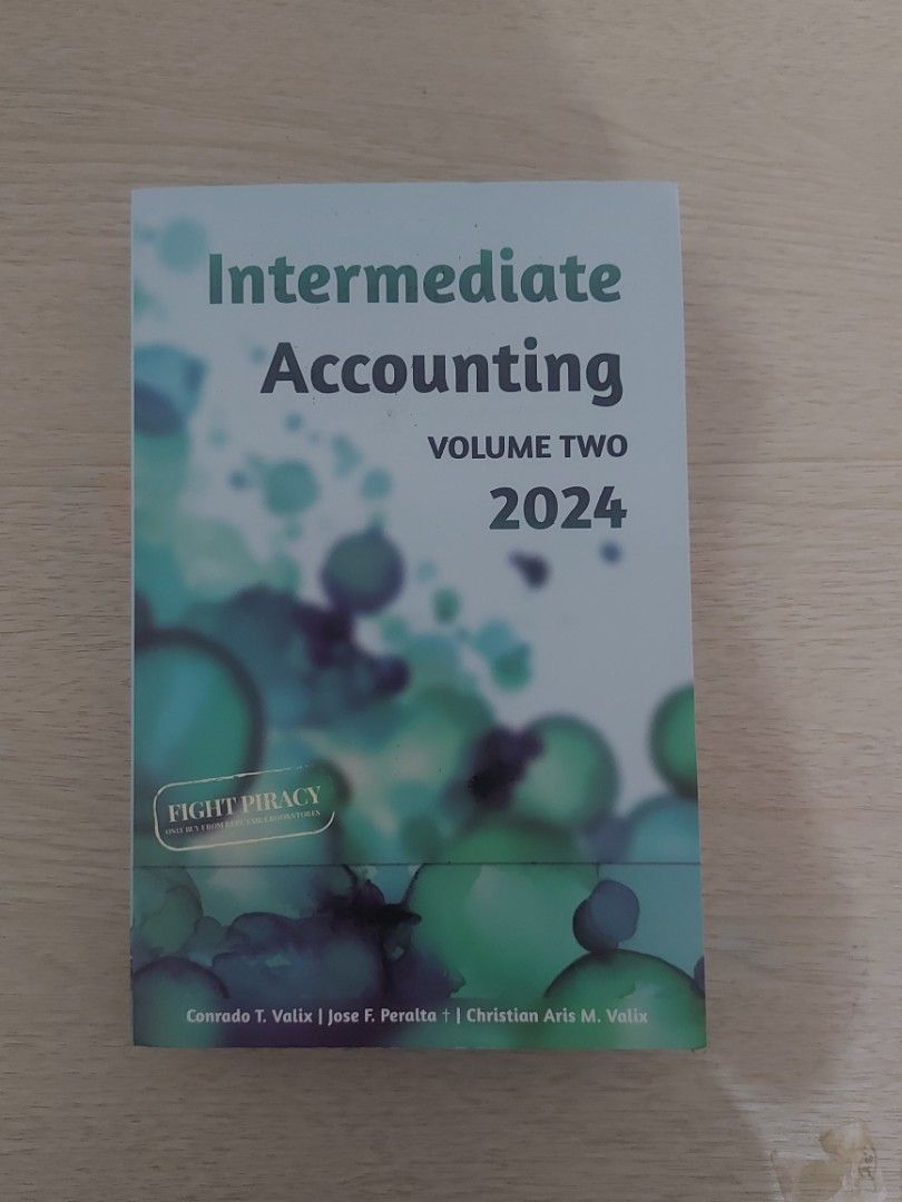 Brand New & Authentic Intermediate Accounting 2 Book by Valix (Category: Textbooks) located in Manila. Submitted by ers.athy (Listing ID 1458314623, Image 1). Description: brand new ia 2 book by valix authentic copy from conanan rfs: di si valix ang prescribed ia book. bought for P675, selling for P450 (negotiable, just take it off my hands po)..
