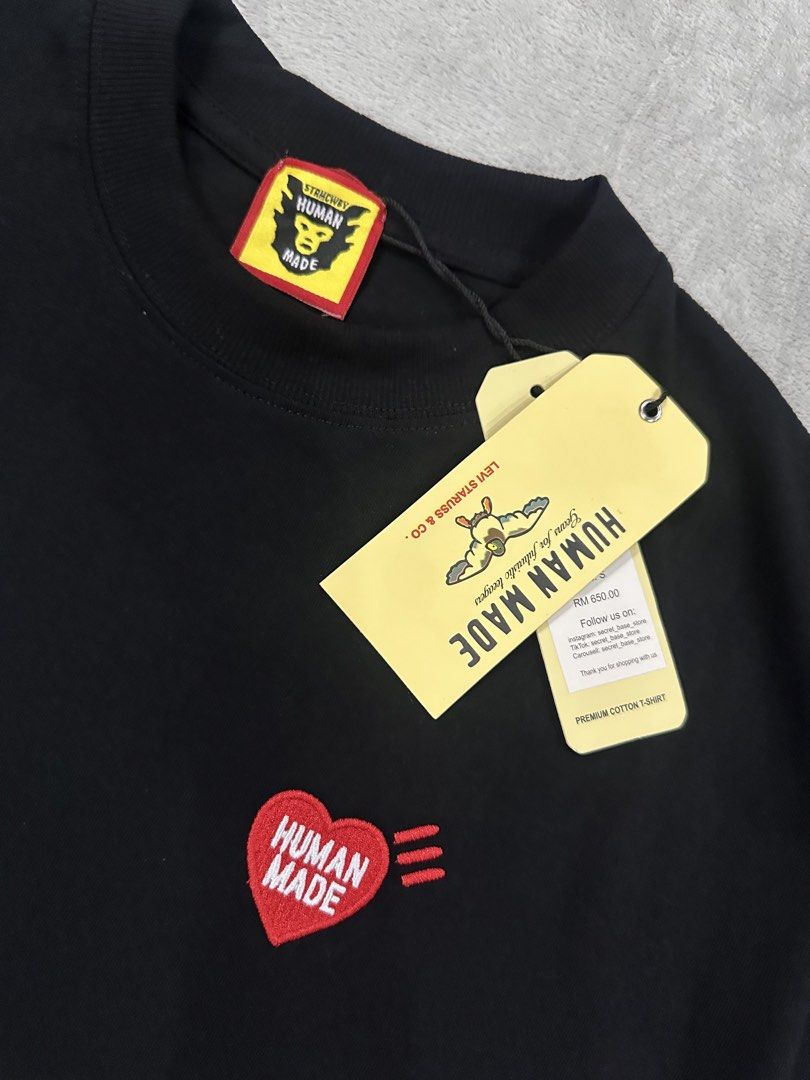 Brand new Human Made T-Shirt Authentic (Category: Tshirts & Polo Shirts ) located in Quezon City. Submitted by rackculture (Listing ID 1458334376, Image 3). Description: Brand new Human Made T-Shirt Authentic Size Available: Small 21 width 27.5 length Great Quality Fresh from Japan Steal Price 100% Authentic No issue.
