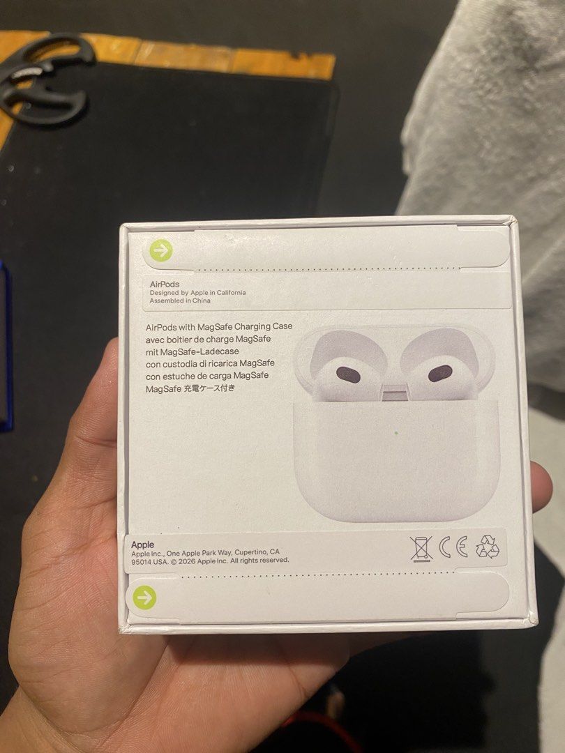 BRANDNEW AIRPODS 3RD GEN (Category: Earphones) located in Rizal. Submitted by brightrabbit_0d421a (Listing ID 1458330708, Image 3). Description: BRANDNEW AIRPODS 3RD GEN.