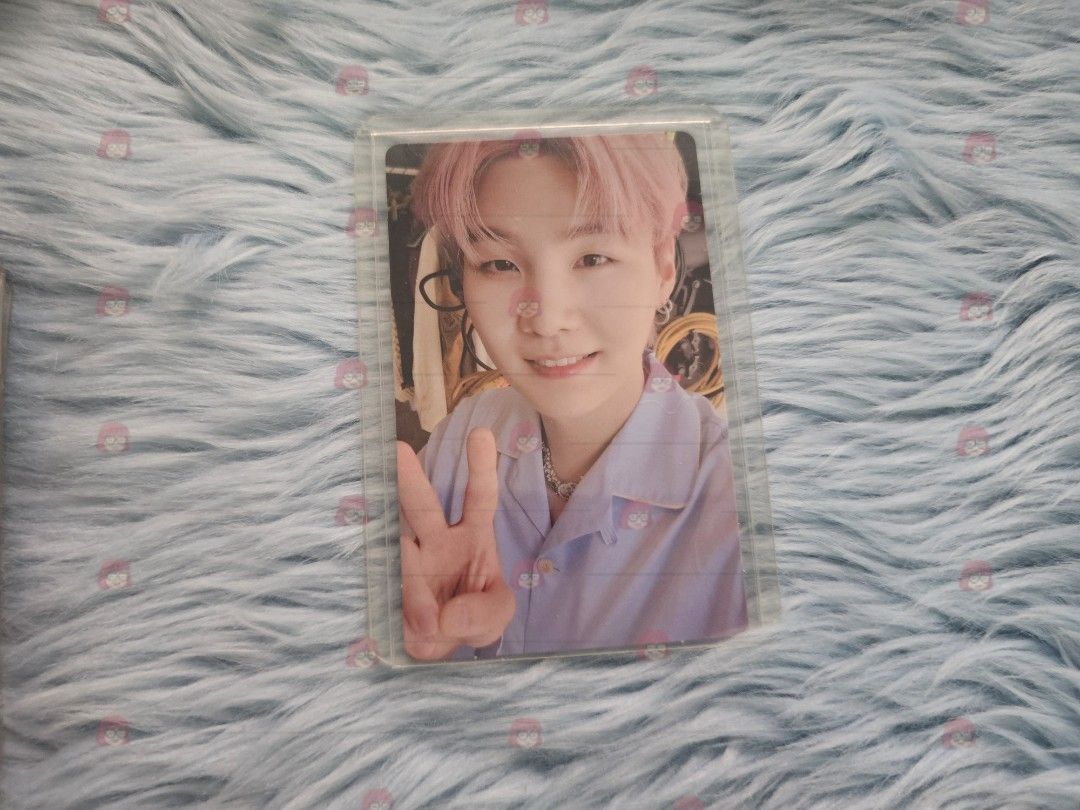 BTS Memories 2021 Blu ray BR - Full Set Suga (Category: K-Wave Merchandise) located in Manila. Submitted by mzsellsph (Listing ID 1458327070, Image 1). Description: - BTS Suga Yoongi Photocard agustd - full set, unsealed - A must-have for any ARMY's collection - Photocard is protected in a clear sleeve 3500php // .