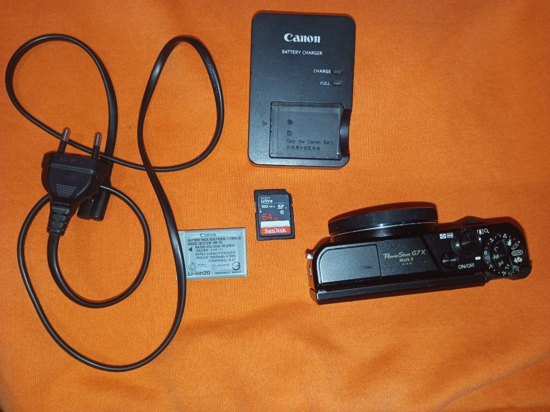 Canon G7x mark II (Category: Video Cameras) located in Manila. Submitted by zendog_1fac08 (Listing ID 1458325384, Image 1). Description: Canon G7x mark II No issue Good condition No dents No scratches all working buttons may kasama ng camera bag Sd Card Charger Battery Ready to use... Open for meet up pick up cash on deliveey....