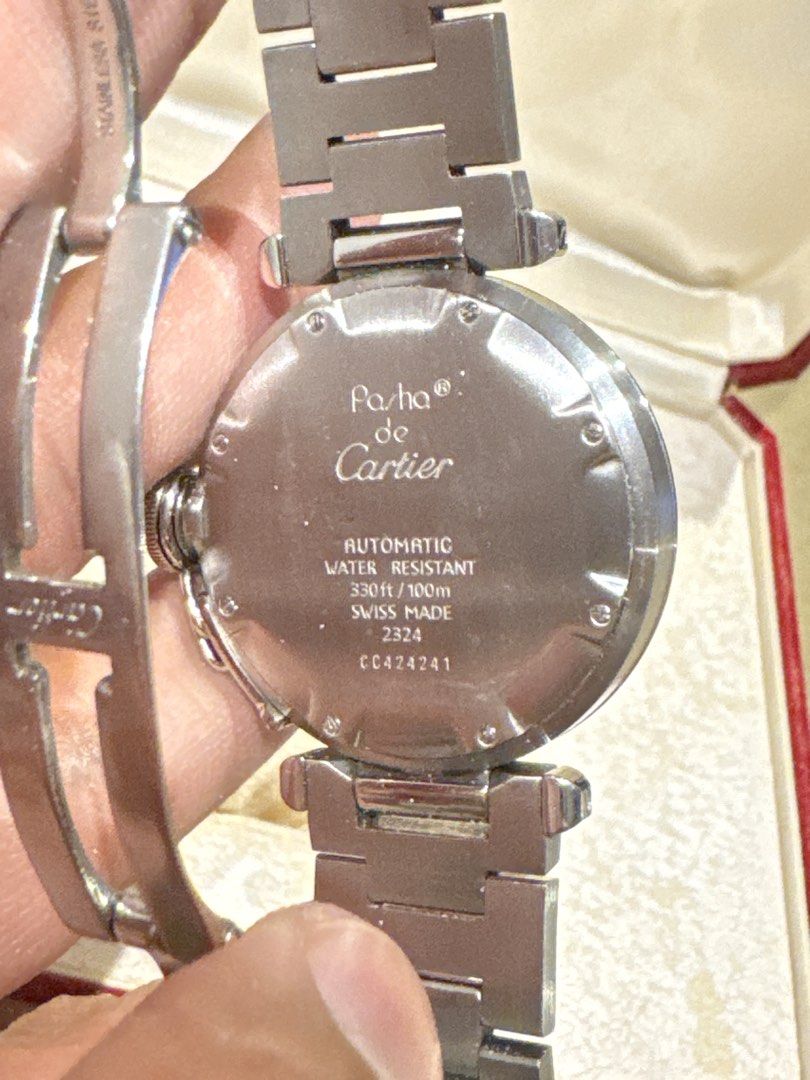 Cartier pasha (Category: Luxury Watches) located in Mandaluyong City. Submitted by JC0930 (Listing ID 1458367206, Image 3). Description: Stainless steel White dial with arabic numerals Slightly negotiable .