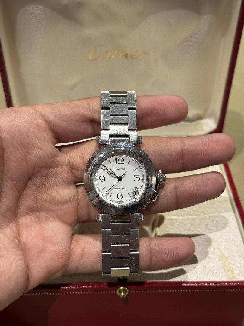 Cartier pasha (Category: Luxury Watches) located in Mandaluyong City. Submitted by JC0930 (Listing ID 1458367206, Image 2). Description: Stainless steel White dial with arabic numerals Slightly negotiable .