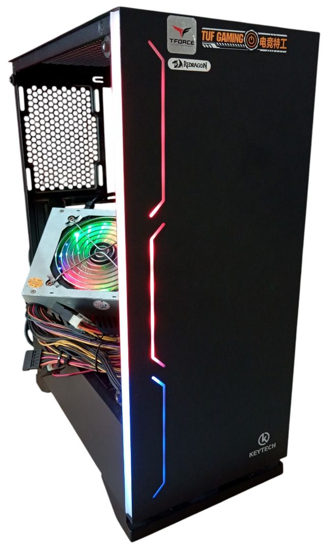 Case: Keytech 206 black microATX (pre-owned)(no TG side panel) (Category: Computer Parts) located in Marikina City. Submitted by leoricktechservices (Listing ID 1458327461, Image 1). Description: Case: Keytech 206 black microATX (pre-owned)(no TG side panel) NOTICE: Compatibility is the buyer's responsibility. Condition: used but in good condition with the exception of the TG side panel. Issues: * The tempered glass side panel shattered. * Sticke