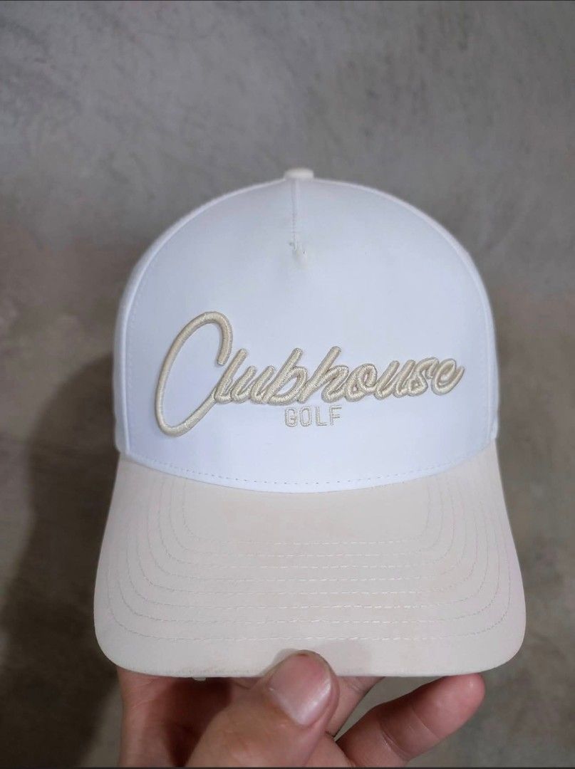 CLUBHOUSE GOLF HAT (Category: Golf) located in Muntinlupa City. Submitted by themakhatter (Listing ID 1458371674, Image 1). Description: 850 +SF BRAND NEW CLUBHOUSE GOLF HAT ONE SIZE FITS ALL SNAPBACK ADJUSTMENT DRI-FIT/LIGHTWEIGHT/BREATHABLE MATERIAL ON HAND ITEM READY TO SHIP.