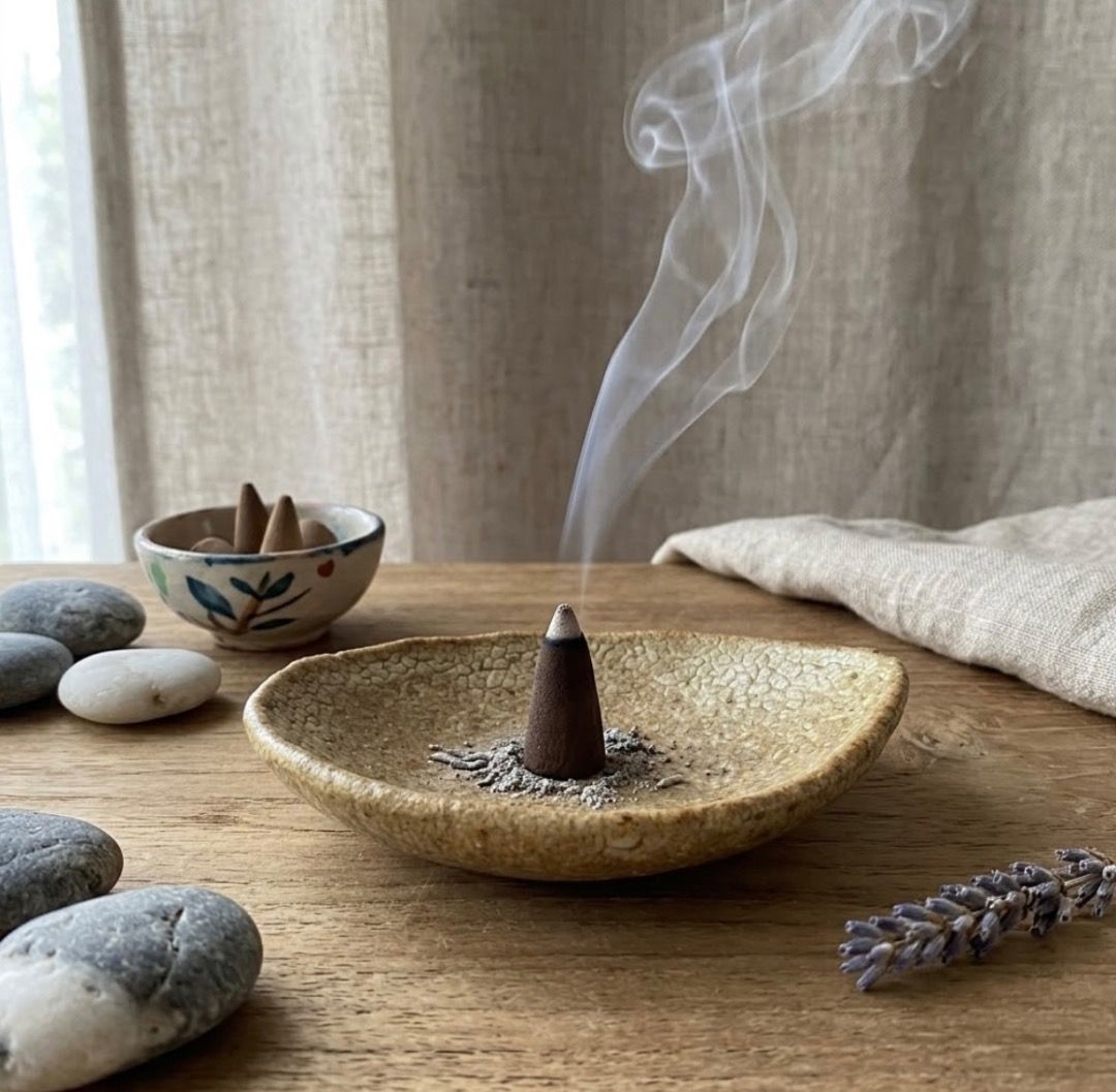 Cone Incense Holder (Category: Other Home Decor) located in Davao. Submitted by eclectic1925 (Listing ID 1458462665, Image 2). Description: Php50 Cone Incense Holder H: 1 inch L: 3.8 inches W: 3.3 inches Please REVIEW PHOTOS We use 100% repurposed packaging materials SF starts at Php70 via Flash Express First to pay .