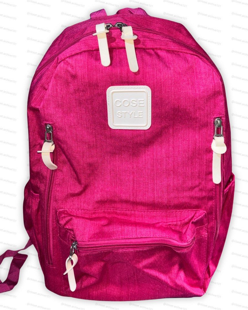 Cose Style Backpack (Category: Backpacks) located in Quezon City. Submitted by closet.archive101 (Listing ID 1458341668, Image 1). Description: Rarely been used Can fit 15inch Laptop Mall bought .