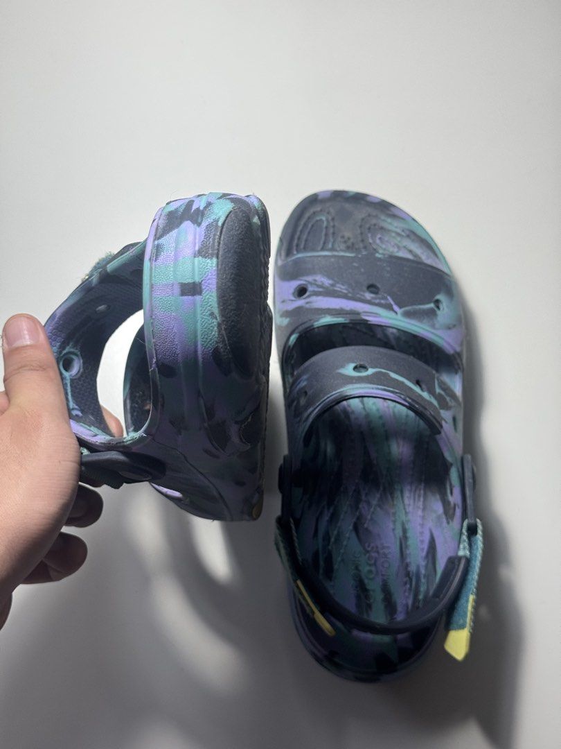 Crocs All-Terrain Marbled Sandals (Category: Sandals) located in Makati City. Submitted by fifoaway (Listing ID 1458393458, Image 3). Description: - Lightly used - just needs cleaning.