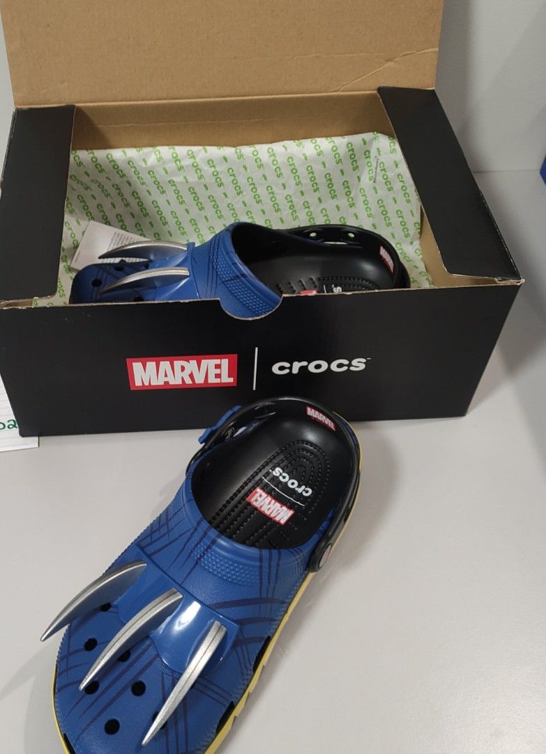 Crocs wolverine authentic sale (Category: Activewear) located in Manila. Submitted by francissya (Listing ID 1458364904, Image 1). Description: Hi. Selling wolverine crocs almost bnew pa. Wrong size kasi, this is size M8.. 3500 nalang. Authentic original. Check all u want hehe..manila area or etc. Pwd rin swap sa brandnew crocs na collab, size M9 ako. Send offers nlng din. Or swap sa echo clogs na black or any color basta size M8 for echo clogs a