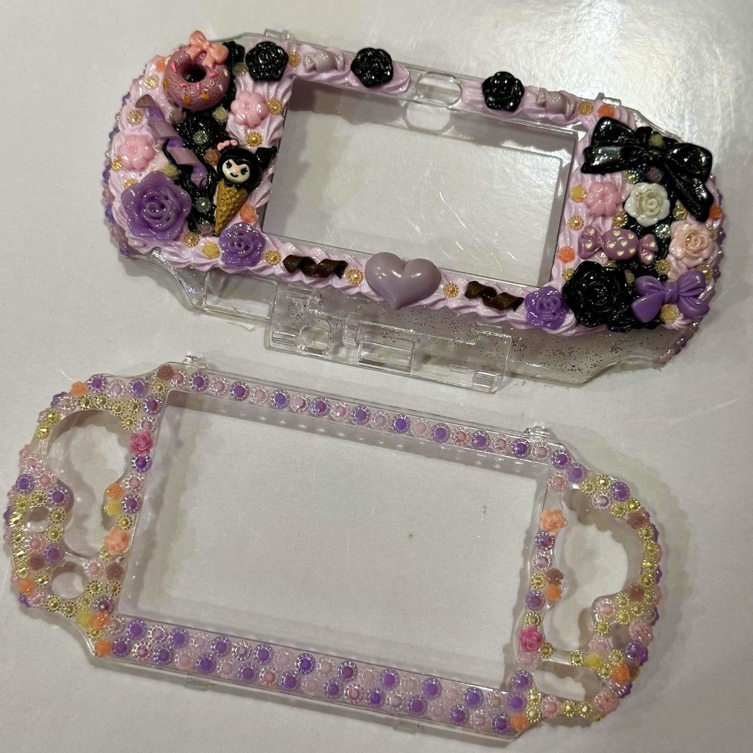 Decoden PS VITA Case - Kur0mi theme (Category: PlayStation) located in Davao. Submitted by hazz.ijo (Listing ID 1458476557, Image 1). Description: - Decoden case for ps vita 2000 / ps vita slim - bought this from a local decoden shop (forgot the name.) - a few issues like missing stones, stains from storing overtime (will try to clean before shipping.) - sf not included..