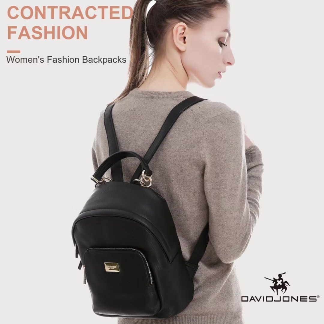 David Jones Mini Backpack (Category: Backpacks) located in Amadeo. Submitted by kzias (Listing ID 1458459606, Image 2). Description: • Material: Soft and supple PU leather • Dimensions: 23 × 12 × 31 cm • 1 main zipper compartment • 1 internal zipper pocket • 1 internal slip pocket Condition: • Pre-loved and still in good condition • Minimal leather peeling in some areas due to storage/use • Please check the photos carefully for the actual conditi