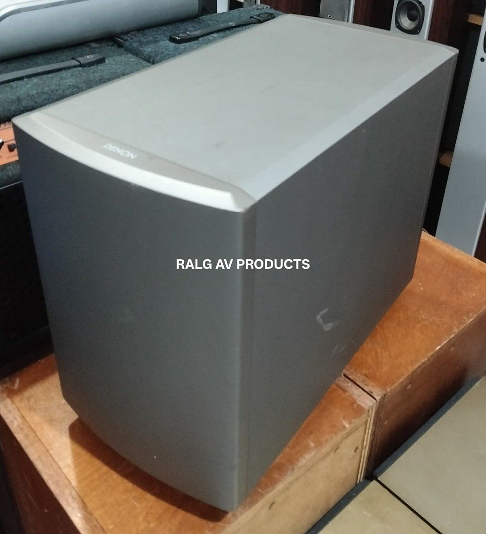 Denon S-301 DSW-S301 Subwoofer (Category: Soundbars, Speakers & Amplifiers) located in Bulacan. Submitted by ronald277077025 (Listing ID 1458479257, Image 1). Description: DENON MODIFIED PASSIVE SUBWOOFER DSW-S301 DOWNFIRING 140 WATTS 4 OHMS 8" SUB CONE WOOFER DIMENSIONS: W24 x H37 x D47 CM Location: Sta Maria Bulacan Shipping at buyers expense.