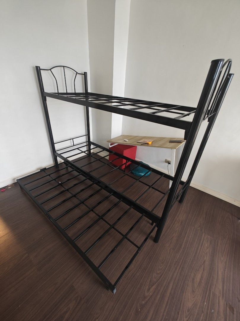 DOUBLE DECK with PULL OUT and URATEX FOAM 4inches (30×30×75) (Category: Bed Frames & Mattresses) located in Manila. Submitted by kheyfurniture (Listing ID 1458417846, Image 2). Description: CASH ON DELIVERY WE DELIVERY AROUND METRO MANILA AND NEARBY CITIES WITH DELIVERY FEE BRAND NEW HEAVYDUTY AND GOOD QUALITY FREE ASSEMBLE WE ACCEPT BULK ORDER.