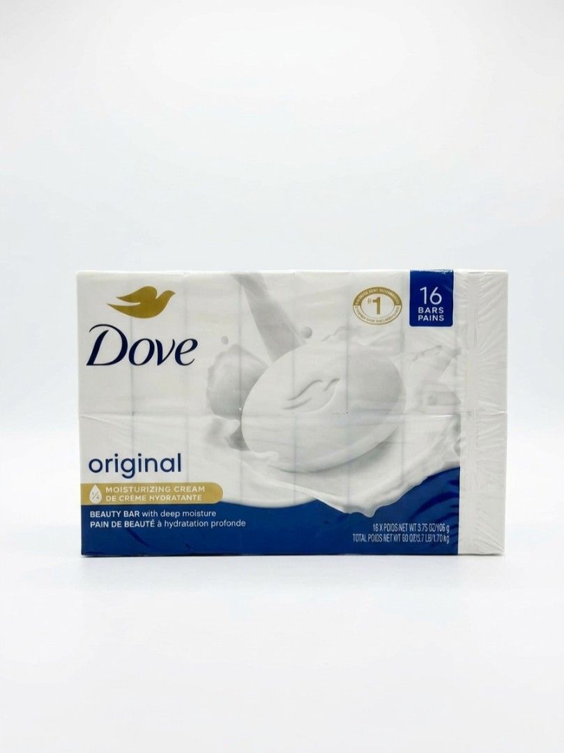 Dove Original Bar Soap - 16 Bars (Category: Bath) located in Manila. Submitted by collasklar12236 (Listing ID 1458462052, Image 1). Description: - Bulk pack of 16 Dove Original bar soaps - Each bar is 4.5 oz / 127 g - Classic formula: cleans effectively and protects skin from dryness - Perfect for stocking up!.