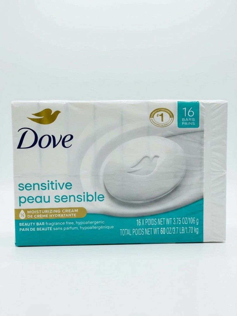 Dove Sensitive & Original Beauty Bar Soap 16 Bars (Category: Bath) located in Manila. Submitted by collasklar12236 (Listing ID 1458461722, Image 1). Description: - Bulk pack of 16 Dove beauty bars - Includes 8 Sensitive Skin bars (fragrance-free, hypoallergenic) - Includes 8 Original bars (with moisturizing cream) - Ideal for everyday use - Excellent value for money.
