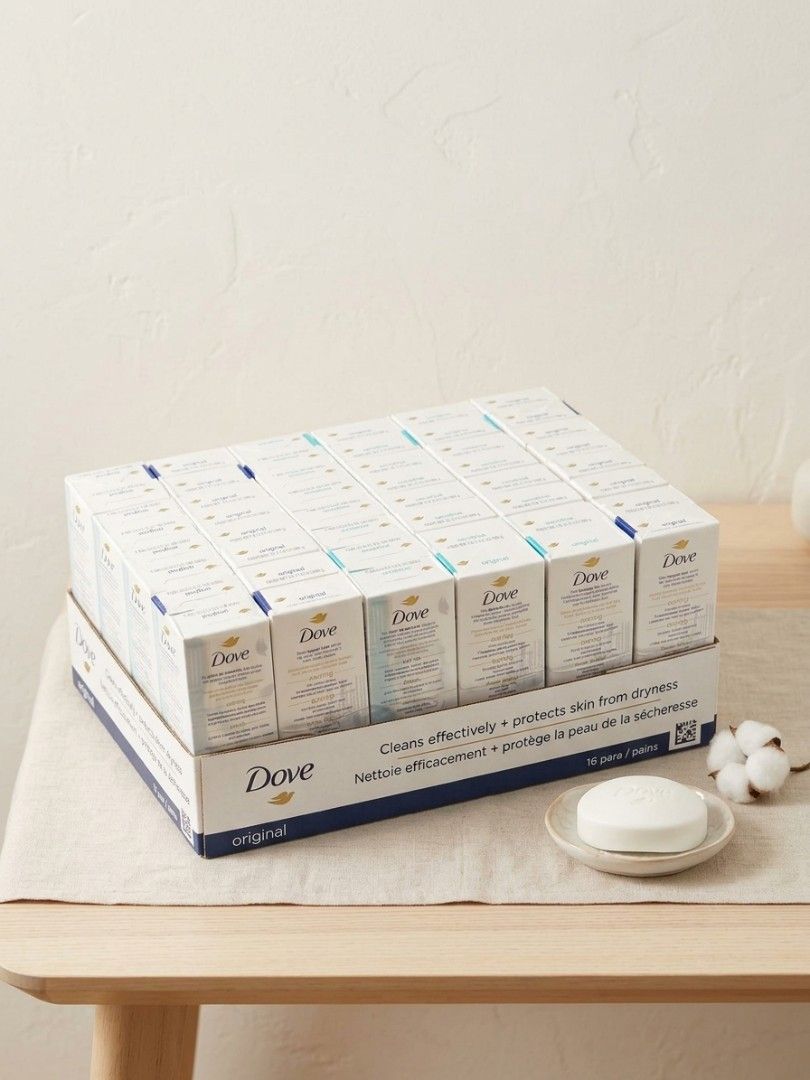 Dove Sensitive & Original Beauty Bar Soap 16 Bars (Category: Bath) located in Manila. Submitted by collasklar12236 (Listing ID 1458461722, Image 2). Description: - Bulk pack of 16 Dove beauty bars - Includes 8 Sensitive Skin bars (fragrance-free, hypoallergenic) - Includes 8 Original bars (with moisturizing cream) - Ideal for everyday use - Excellent value for money.