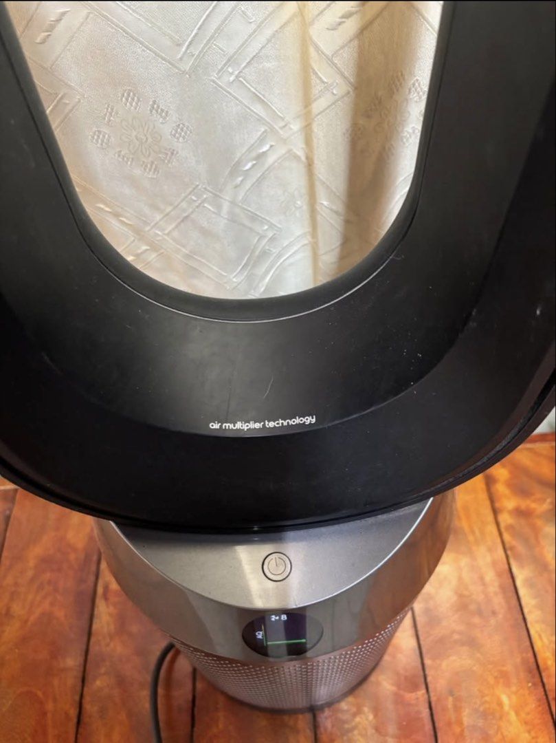 DYSON Air Multiplier Fan with Remote (Category: Fans) located in Santo Domingo. Submitted by royal.teresa (Listing ID 1458400413, Image 3). Description: - Dyson Air Multiplier Fan - Silver and Black design - Includes remote control - Provides cooling and air purification - Excellent working condition - Selling as I’m not using anymore -minor scratches and dust but it’s working just fine -pm if interested and for more photos.