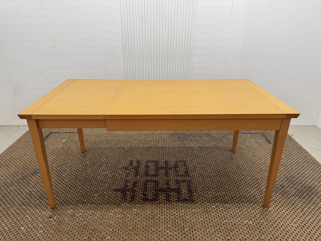 Expandable 8 seater table (Category: Tables & Sets) located in Quezon City. Submitted by matetdevis13 (Listing ID 1458304004, Image 2). Description: Wooden Expandable 4-8 Seater Dining Table Price: 7,500 L47.5/63 x W31.5 x H29 In good condition Code JMD30-MJ759.
