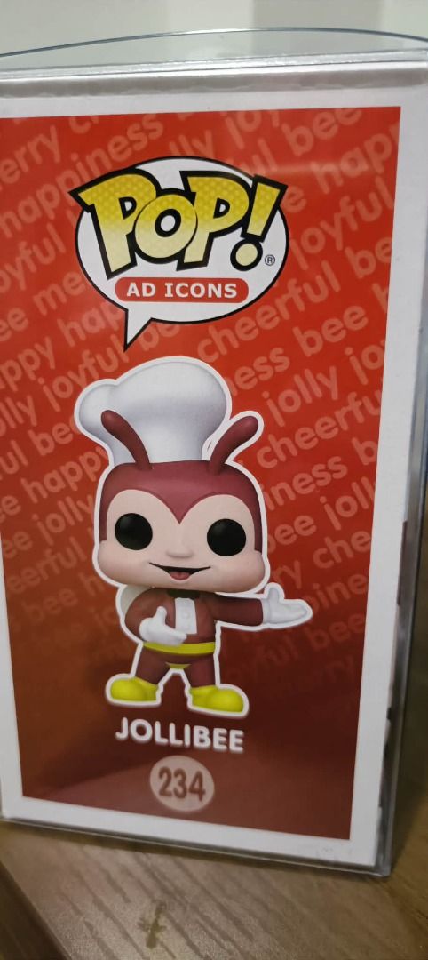 Funko POP Exclusive Jollibee Glitter (Category: Designer & Blind Box Toys) located in Manila. Submitted by theyellowsun (Listing ID 1458441496, Image 3). Description: Funko POP Exclusive Jollibee Glitter version Super Manila Sealed and Brand new Can ship and do meetups: Meetups (STRICTLY only in these areas) - Alabang = Alabang Town Center, Festival Mall Alabang - Las Pinas = SM South Mall, Robinsons LasPinas, Casimiro - Paranaque = BF Aguirre ar