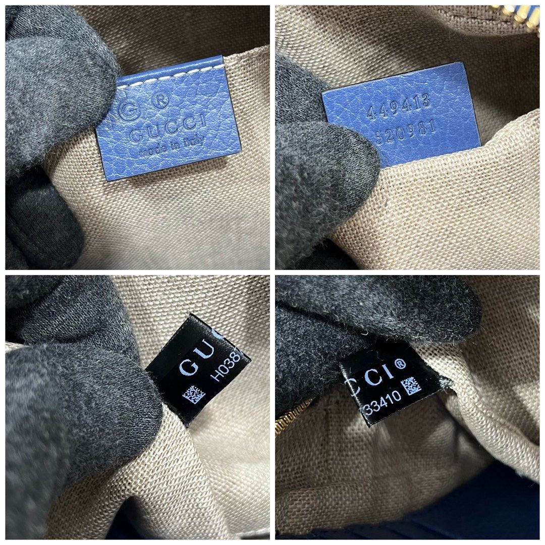 GG Canvas Blue Leather Bree Crossbody (Category: Luxury Bags & Wallets) located in Manila. Submitted by luxuryprelovedbagsby_by_agnes (Listing ID 1458340725, Image 2). Description: GG Canvas Blue Leather Bree Crossbody Php 39,000, 95K SRP Excellent Condition / Fresh Dimensions: 22cm x cm x 8cm.