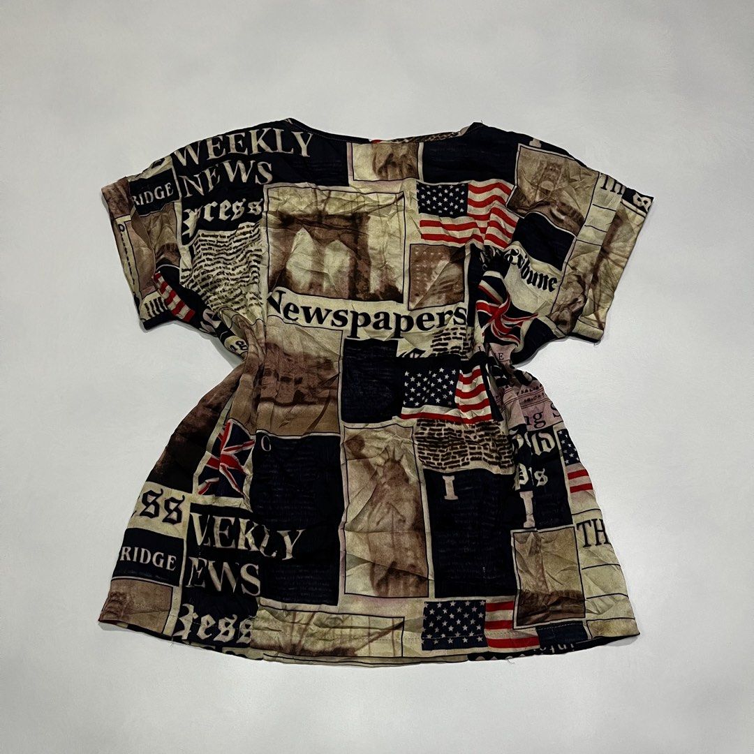 Grunge style aop (Category: Announcements) located in Quezon City. Submitted by thriftrage (Listing ID 1458434159, Image 2). Description: Width’ 21.5 Length’ 22.5 No issue Good condition .