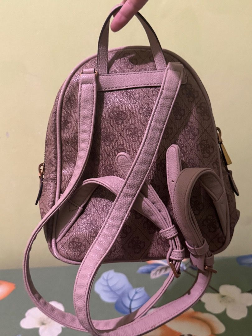 Guess small backpack (Category: Backpacks) located in Las Pinas. Submitted by declutter.with.love (Listing ID 1458406921, Image 3). Description: Brand new without tag Authentic Comes with dustbag.