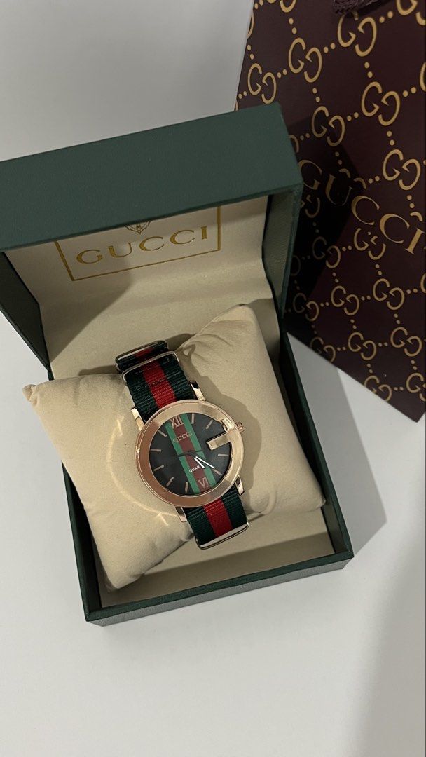 Gucci Watch (Category: Women's Watches) located in Quezon City. Submitted by camellion_64 (Listing ID 1458380841, Image 3). Description: Guess Watch Brand New.
