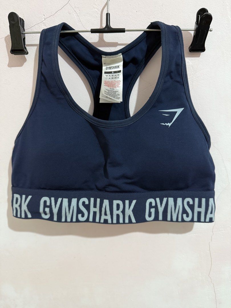 Gymshark Sports Bra (Category: Activewear) located in Bacolod City. Submitted by jenmi_ (Listing ID 1458456495, Image 2). Description: Gymshark sportsbra Navy Small (fits S-Semi M) Padded (with pad slot) used once.