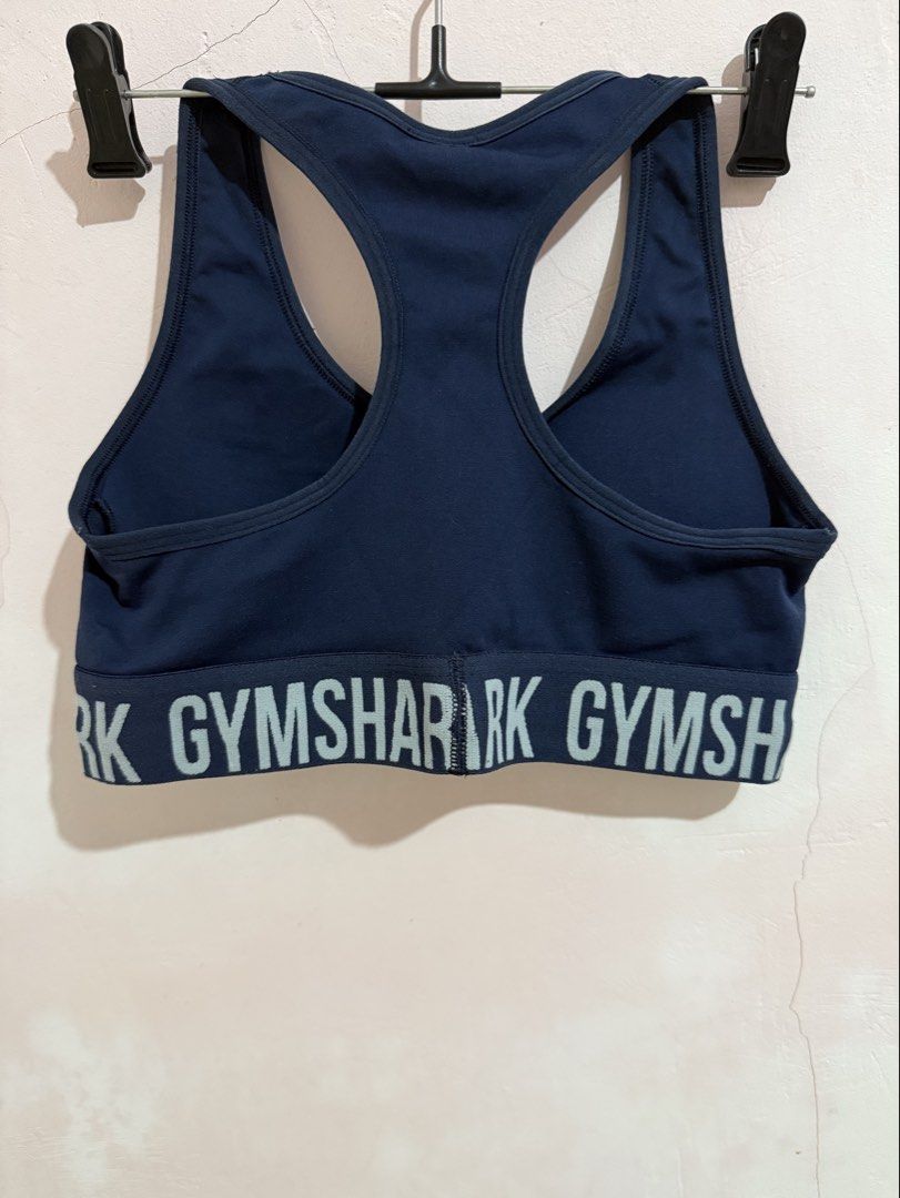 Gymshark Sports Bra (Category: Activewear) located in Bacolod City. Submitted by jenmi_ (Listing ID 1458456495, Image 3). Description: Gymshark sportsbra Navy Small (fits S-Semi M) Padded (with pad slot) used once.