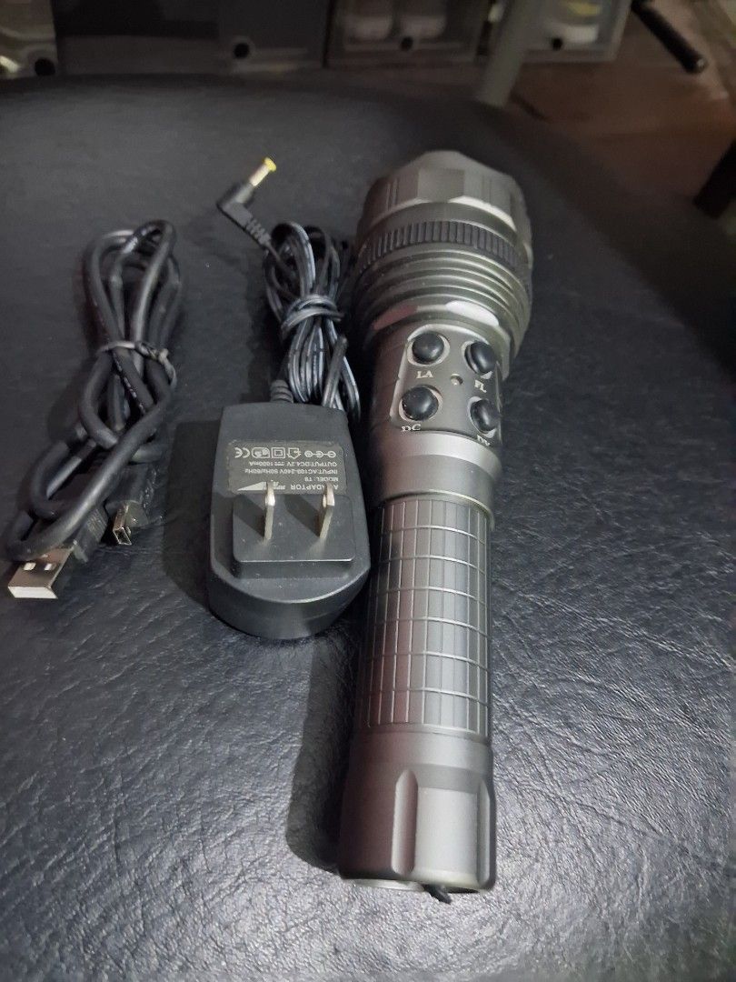 Heavy Duty Waterproof Led Flashlight With Camera (Category: Lighting) located in Mandaluyong City. Submitted by daddyjpanlilio24 (Listing ID 1458461559, Image 1). Description: P 1250+sf Length 8" Rechargeable Alloy body No issue With usb cable Charger No micro sd No issue Mandaluyong Shipping/payment: Gcash/Maya Jnt payment 1st no cod Lalamove payment upon rider pick up.