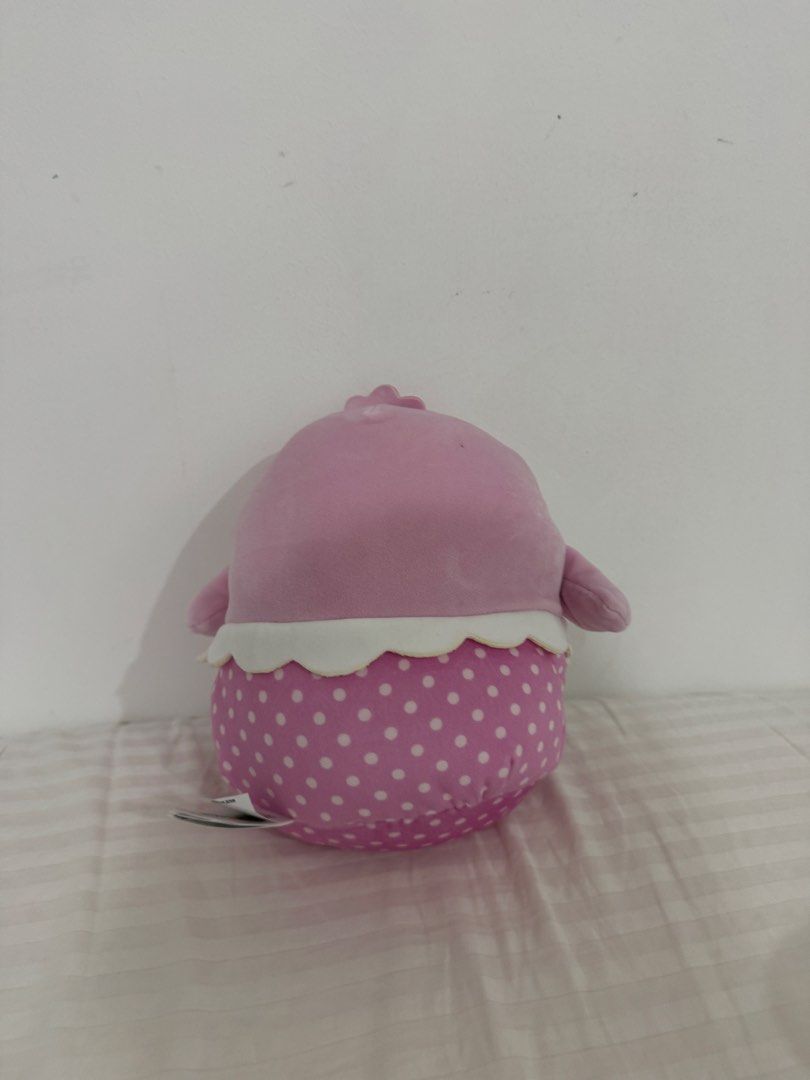 Hello Kitty Pink Chicken Plush Toy Squishmallows (Category: Plushies & Soft Toys) located in Quezon City. Submitted by heylouise (Listing ID 1458427832, Image 2). Description: - Adorable Kitty plush toy - Shaped like a cute pink chicken - Features charming polka dots on the bottom - Classic Kitty face on the front - Topped with a sweet pink bow - Ideal for Kitty collectors - Makes a wonderful gift idea.