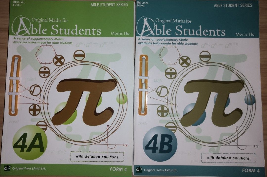 [HKDSE] Original Maths for Able Students 4A,4B （分類：教科書）位於 Hong Kong。 由 ching45399 提交（商品編號 1458390413，圖片 1）。簡介： -每本原價HK$119 -兩本現售HK$80 -全齊、無筆跡 ⚠️無咗書脊，但不影響閱讀題目 ⚠️不散賣 -需要更多詳情請dm -面交地點可再議。
