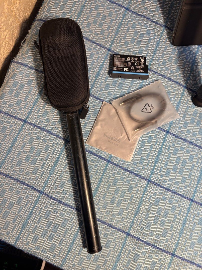Insta360 X5 360 camera with extra battery and selfie stick (Category: Video Cameras) located in Marikina City. Submitted by mrslogronies (Listing ID 1458368596, Image 2). Description: FOR SALE: Insta360 X5 ₱27,000 Used but in great working condition. Reason for selling: upgraded to the Insta360 X6. Includes: • Insta360 X5 • 2 original X5 batteries • Invisible selfie stick • Hard case • Cord • Cleaner Extra original X5 Ultra Battery was purchased 