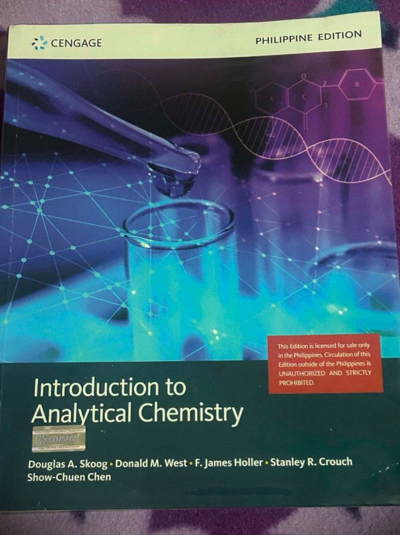 Introduction to Analytical Chemistry (Category: Textbooks) located in Manila. Submitted by lourye (Listing ID 1458410426, Image 1). Description: .