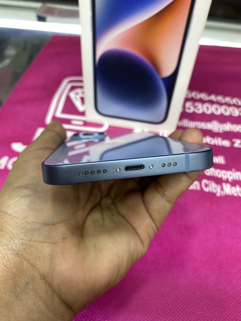 Iphone 14 128g (Category: iPhone 14 Series) located in San Juan City. Submitted by amyjoysementilla.10 (Listing ID 1458409403, Image 2). Description: iPhone 14 128gb Slighty used Openline(anysim) 100% Battery Health NTC approved Warranty until may 2027 Unli check Unli reset No apple ID No hidden issue No history of repair With same serial box with Charger & clear case Notes:MY DENT NA MALIIT(Makikita sa picture) Cash on delivery with our Personal