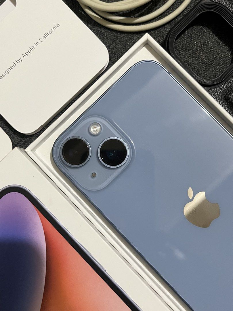 iphone 14 256 gb (Category: iPhone 14 Series) located in Caloocan City. Submitted by aj_theaa (Listing ID 1458361333, Image 3). Description: iphone 14 256gb – blue sale or swap sa lower unit add cash - no repair history - 83% Battery Health - no sim restrictions - all buttons, cameras, speakers, charging port, truetone, and face id are working properly. - in a good condition and no issue Inclusions: unit, box, case, and cord 📍 pasig/fairview mee