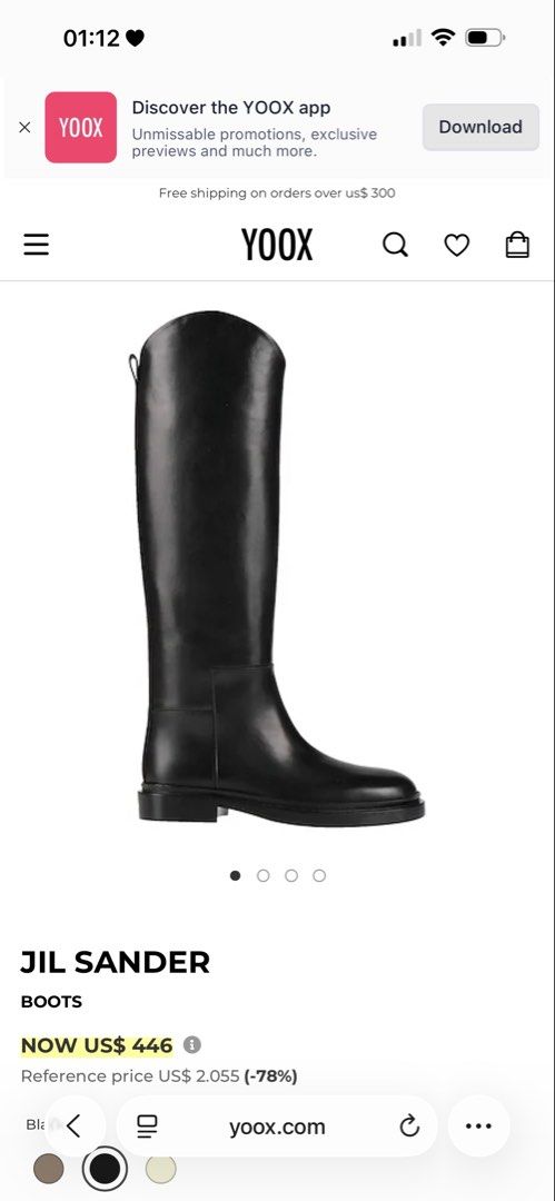 Jil Sander Black Leather Knee-High Boots (Category: Boots) located in Navotas City. Submitted by kathyp10 (Listing ID 1457378403, Image 3). Description: Jil Sander Women’s Leather Riding Boots Bought in Hong Kong Color: Black -Price negotiable for sure buyers MOP: Gcash, GoTyme MOD: Lalamove, J&T.