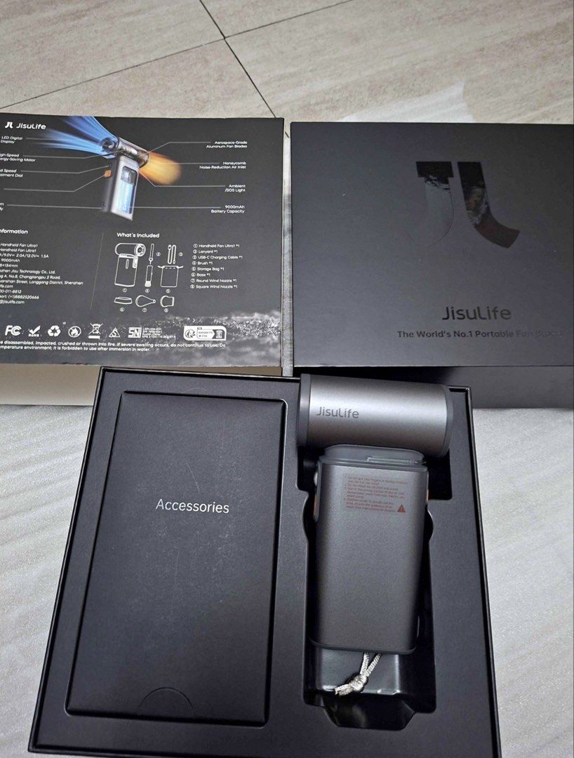 Jisulife Ultra 1 Gray (Category: Fans) located in Manila. Submitted by matthewjacob (Listing ID 1458477040, Image 1). Description: 2nd hand Jisulife Ultra 1 Gray Complete with box and accessories barely used may scratch lang sa button. doesn’t affect the performance. overall smooth body and strong wind. free silicone case manila area .