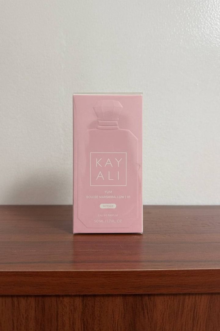 KAYALI YUM BOUJEE MARSHMALLOW | 81 | 50ML - SEALED (Category: Fragrance & Deodorants) located in Mandaluyong City. Submitted by regalspritzph (Listing ID 1458330458, Image 1). Description: Yum Boujee Marshmallow | 81 by Kayali Fragrances is a Floral Fruity Gourmand fragrance for women. This is a new fragrance. Yum Boujee Marshmallow | 81 was launched in 2024. The nose behind this fragrance is Gabriela Chelariu. Top notes are Freesia, Italian Lemo