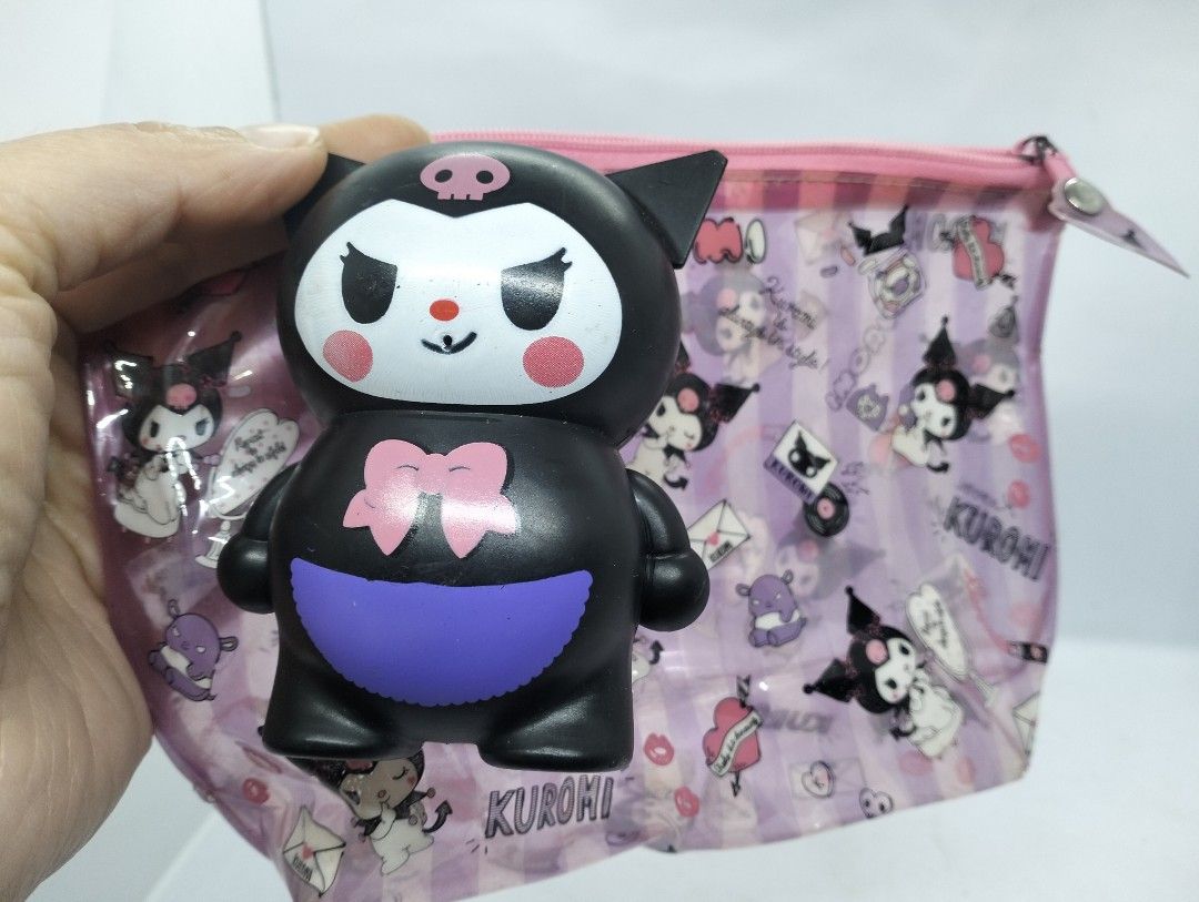 Kuromi Figure (Category: Figurines & Statues) located in Baguio. Submitted by toys_of_yesteryear (Listing ID 1458437962, Image 1). Description: LOCATION: Baguio City DESCRIPTION: 👉 No markings Kuromi figure. Free na yung pouch (may flaw eto pero usable pa) CONDITION: 👉 Used 👉 Item description is subjective so buyers are encouraged to rely on their judgement based on the pictures posted before buying. Actual photos posted. 👉 SOLD AS IS, what y