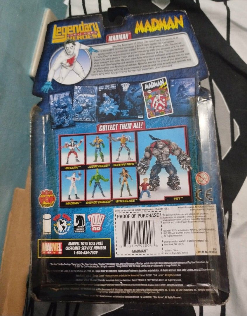 Legendary Comic book heroes - PITT series Madman (Category: Figurines & Statues) located in Pasig City. Submitted by dolliesandpastels (Listing ID 1458482971, Image 2). Description: New Includes Timmy figure MISB Open for lay away.
