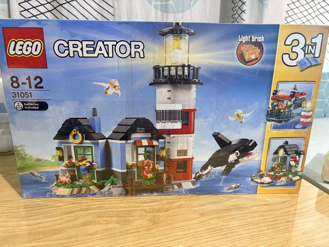 LEGO Creator 3-in-1 Lighthouse 31051 with Light Brick (Category: Lego & Building Sets) located in Mandaluyong City. Submitted by betchaysclutter (Listing ID 1458338290, Image 1). Description: .